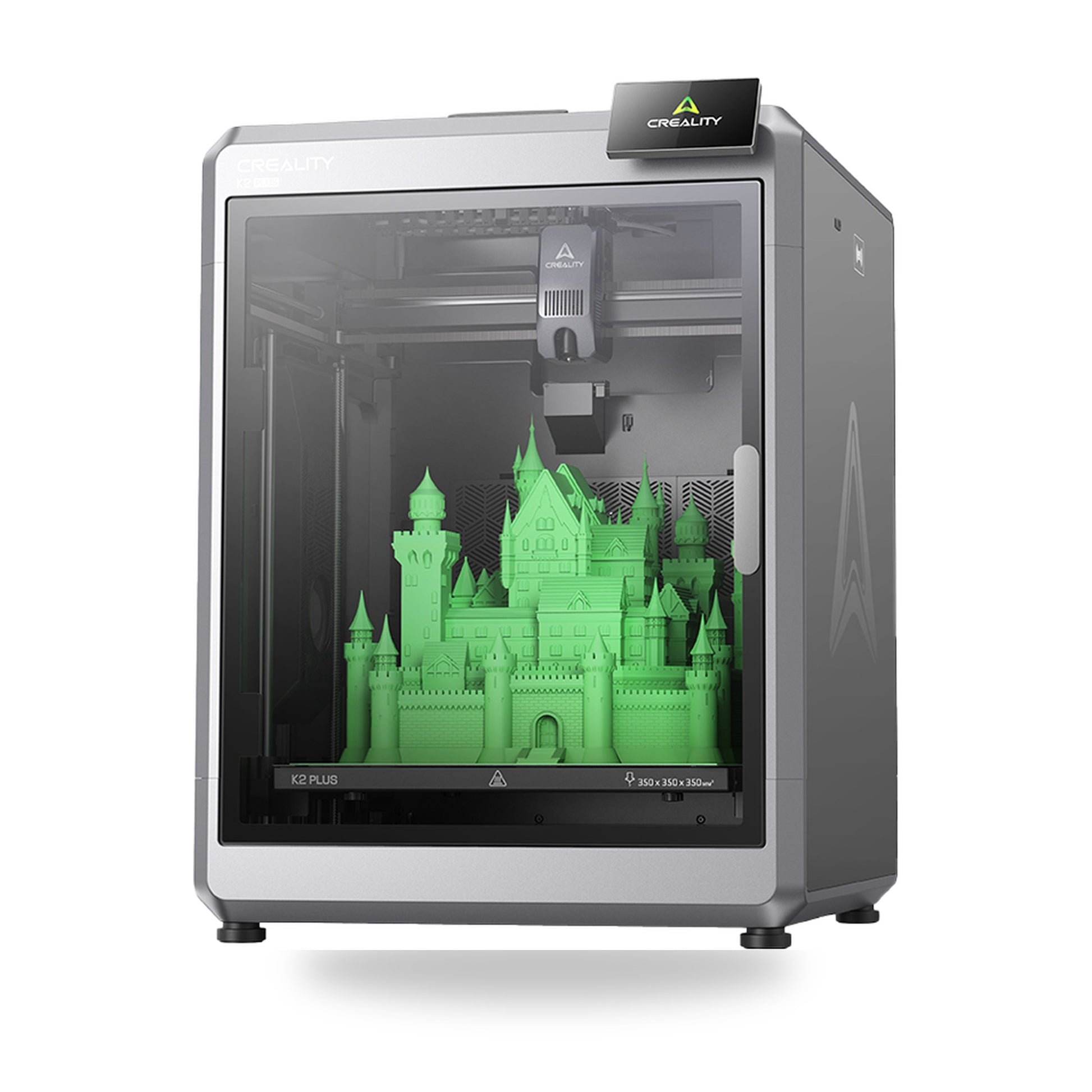 Creality K2 Plus — imprimantă 3D CoreXY închisă, 350×350×350 mm
