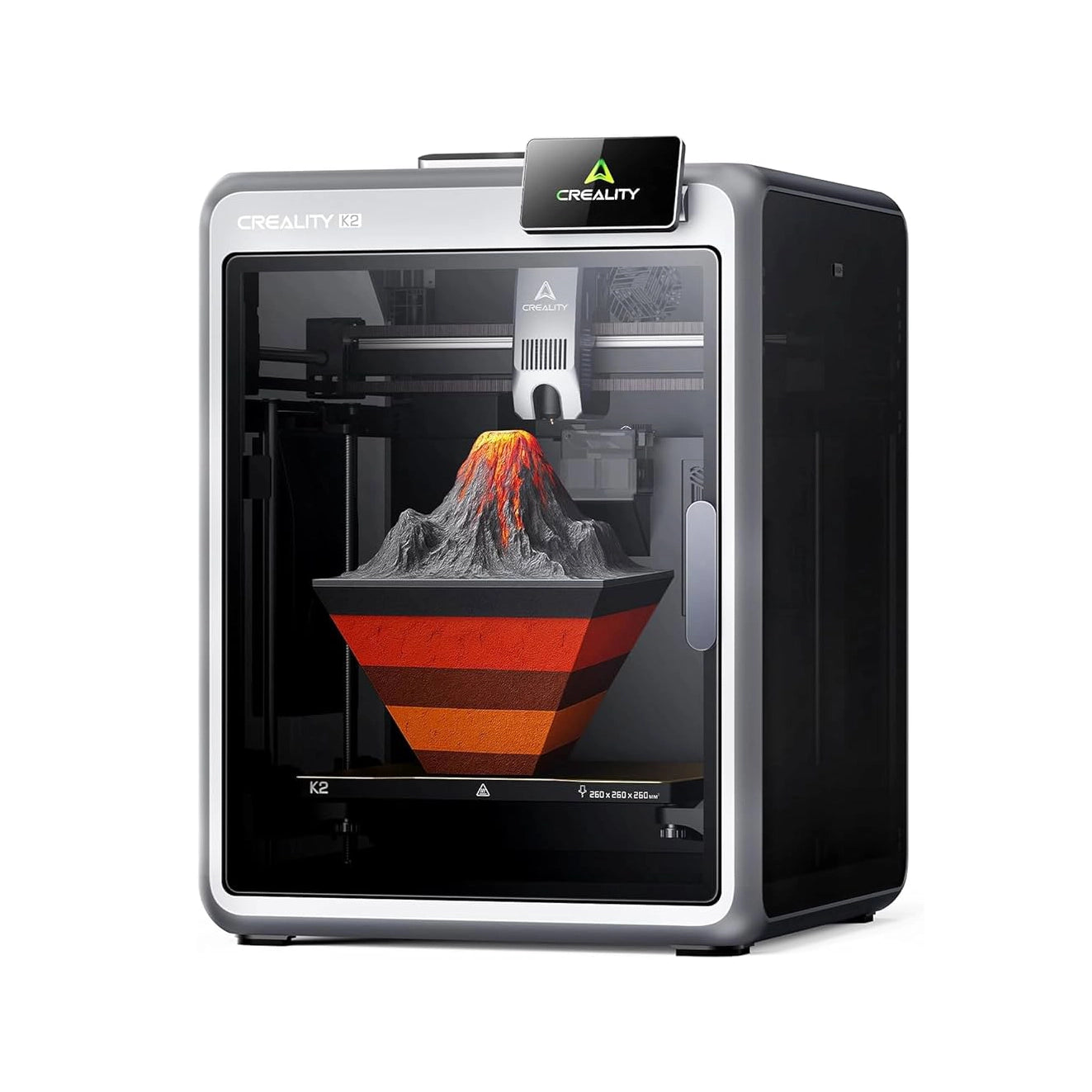 Creality K2 — Imprimantă 3D CoreXY închisă, 260×260×260 mm