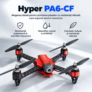 Hyper PA612-CF Black – Filament Nylon cu Fibră de Carbon, 1.75 mm