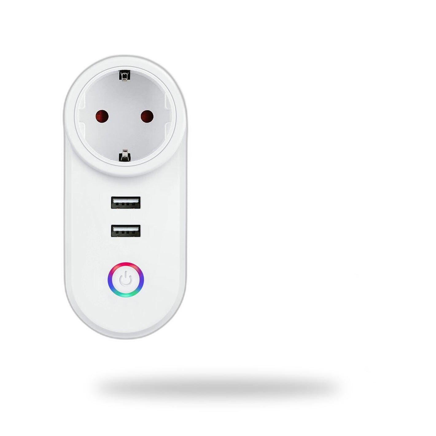 Tuya Adaptor priză + 2× USB — Smart plug WiFi cu încărcare USB