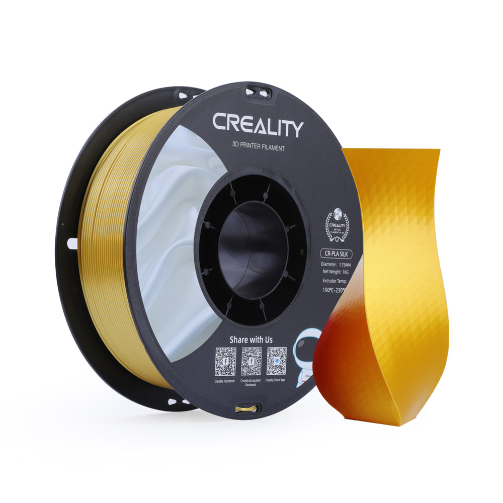 Filament 3D Creality CR-Silk Gold 1.75 mm 1kg cu model printat decorativ
