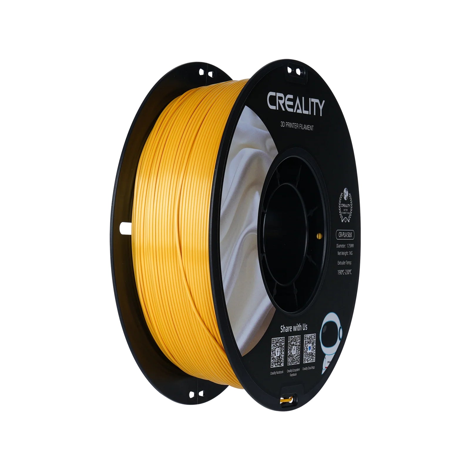 Filament 3D Creality CR-Silk Gold 1.75 mm 1kg cu model printat decorativ