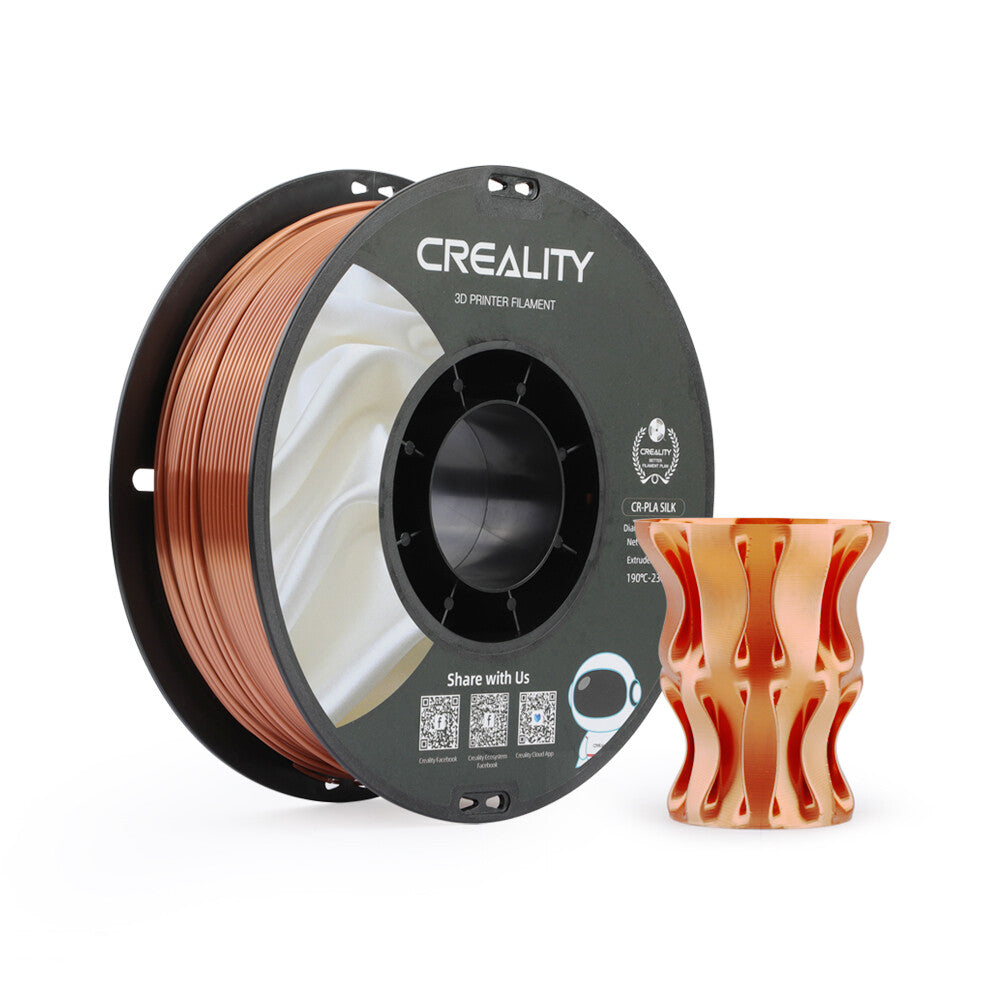 Filament 3D Creality CR-Silk Red Copper 1.75 mm 1kg cu model printat decorativ