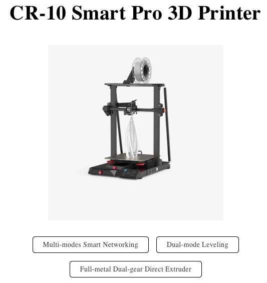 Creality Cr 10 Smart Pro 3