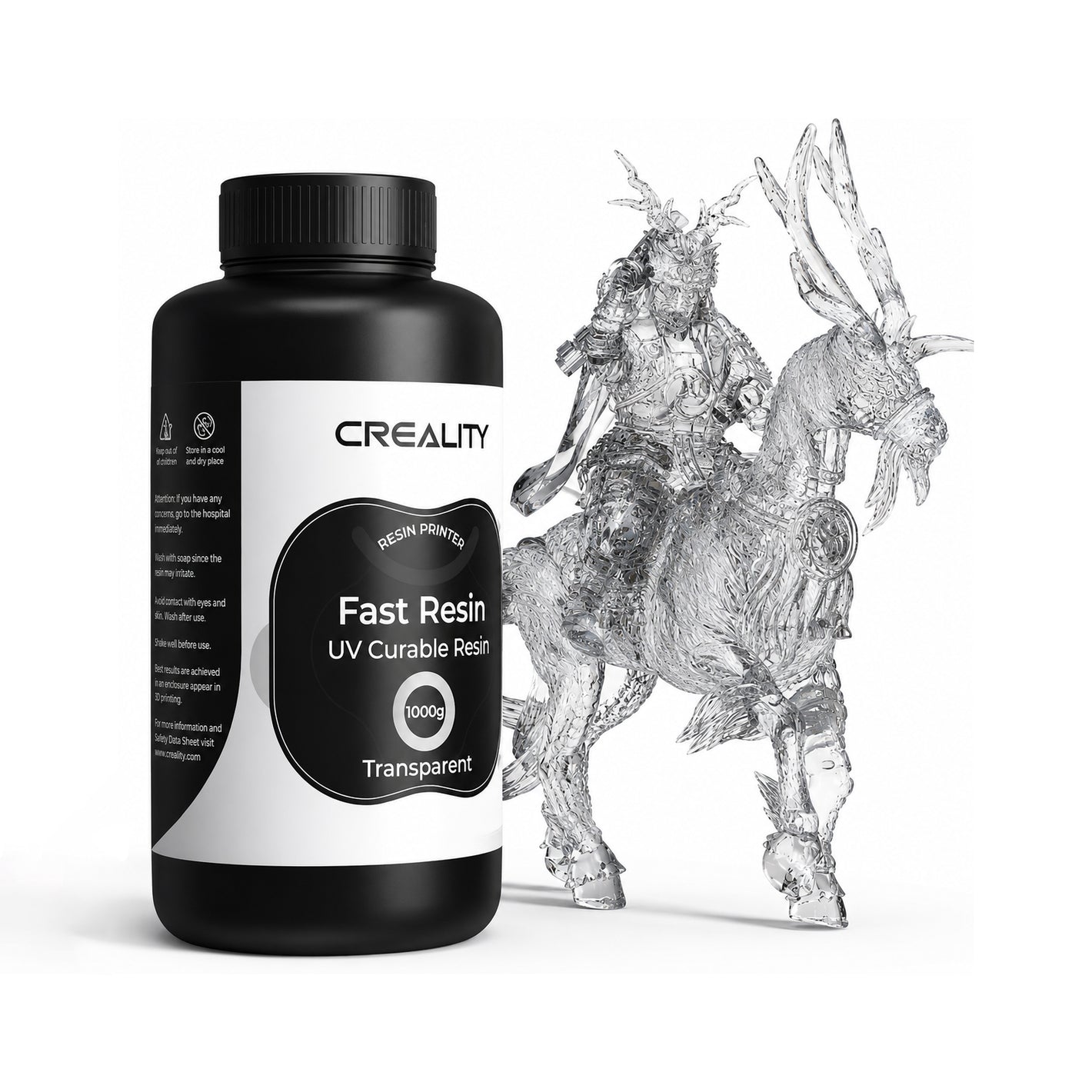 Rășină UV Creality Fast Resin Transparent 1000g