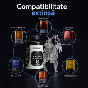 Rășină UV Creality Fast Resin Transparent 1000g