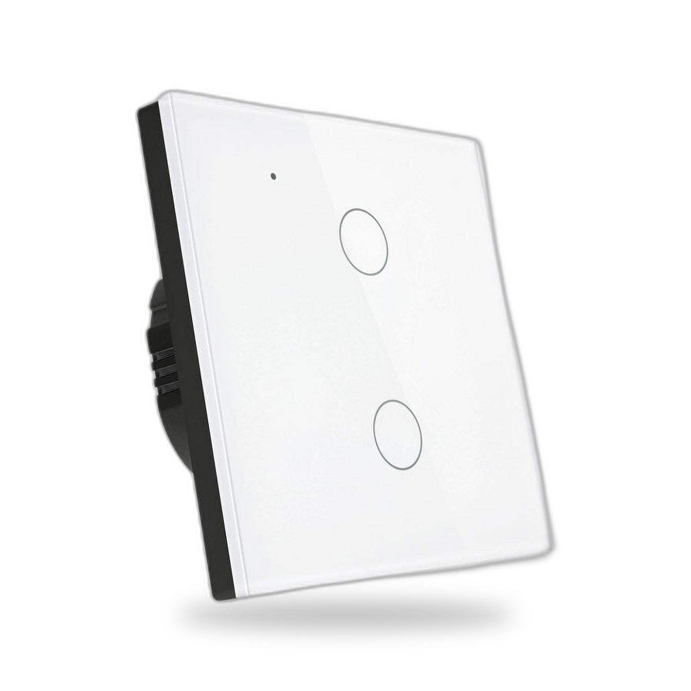 Tuya Întrerupător touch 2 butoane — Smart wall switch WiFi din sticlă