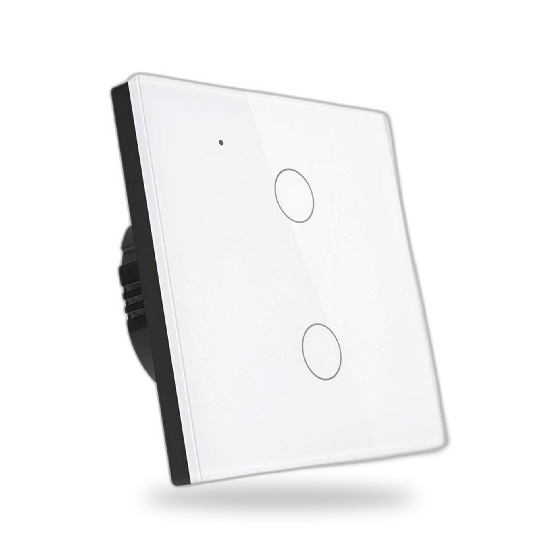 Tuya Întrerupător touch 2 butoane — Smart wall switch WiFi din sticlă