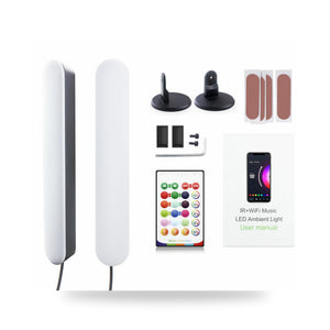 Tuya Lampă de ambianță RGB (set 2 bare LED) — Smart light bar WiFi + IR
