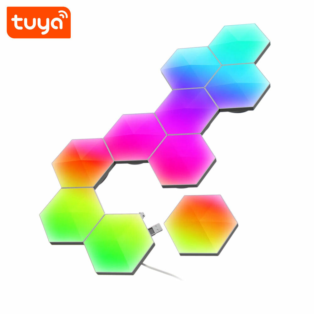 Lampa Hexagon 10 Bucati Smart Home 1