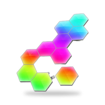 Tuya Lampă hexagonală RGB (set 10) — Panou LED inteligent WiFi