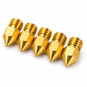 Набор из 5 сопел (nozzle) из вольфрамового сплава — совместимы с Creality