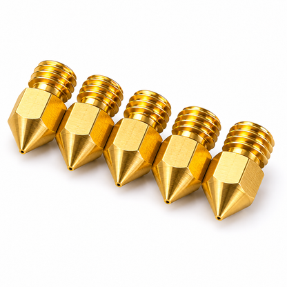 Набор из 5 сопел (nozzle) из вольфрамового сплава — совместимы с Creality