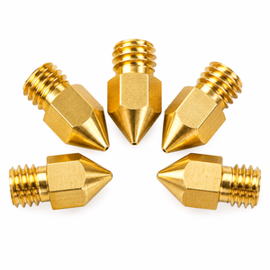 Набор из 5 сопел (nozzle) из вольфрамового сплава — совместимы с Creality