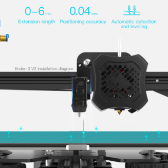 Alternative view of CR Touch - senzor pentru auto-nivelarea patului imprimantei 3D